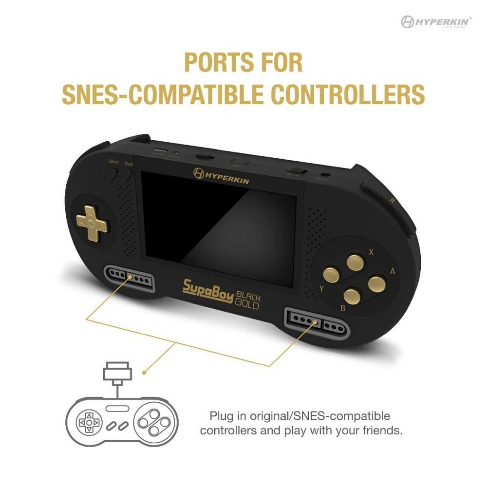 HYPERKIN portable console game SUPABOY M08889-BKC black gold