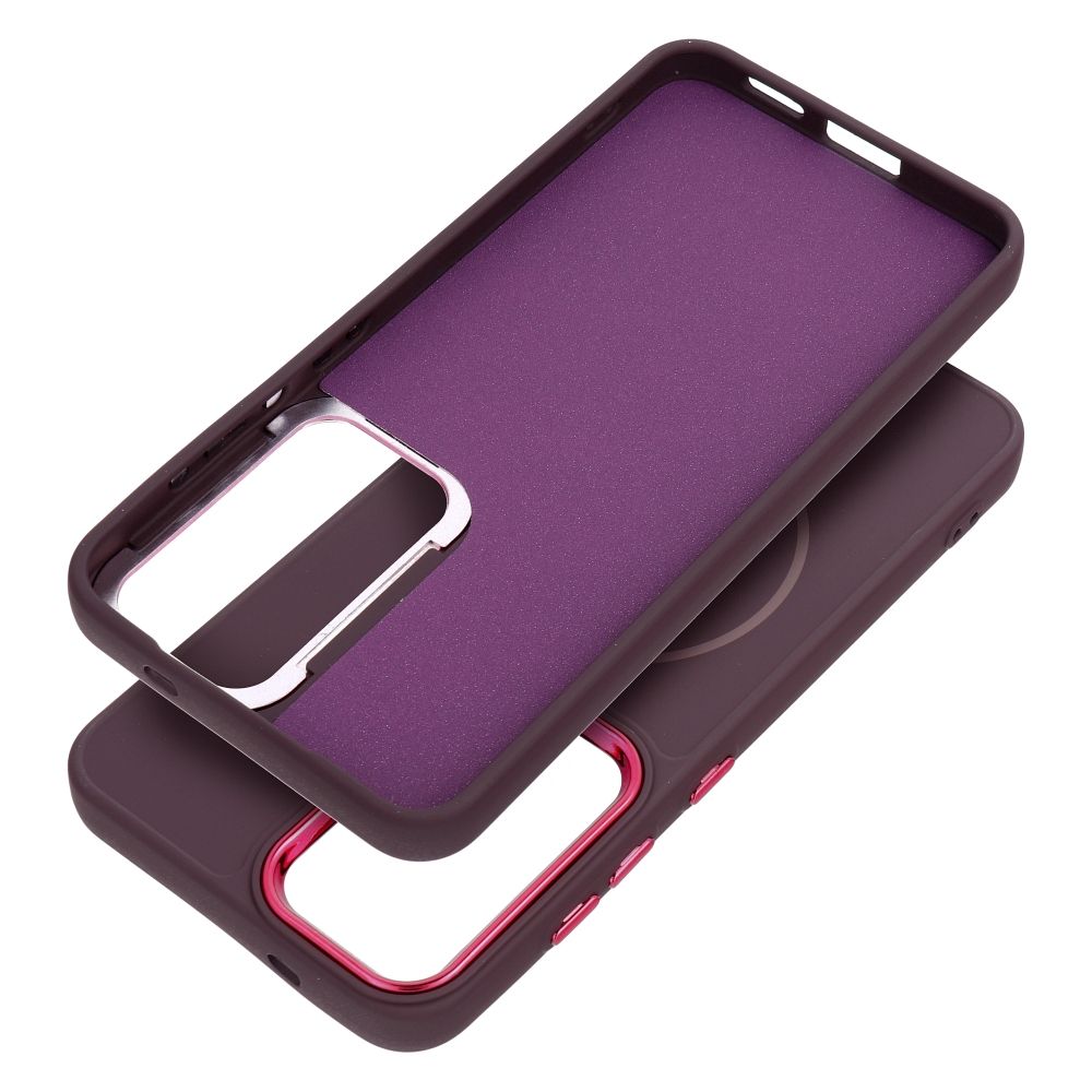 FRAME MAG COVER Case compatible with MagSafe for SAMSUNG A07 purple
