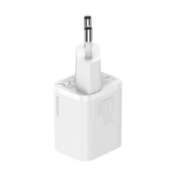 BASEUS charger Type C + cable Type C to Lightning PD QC3.0 3A 20W TZCCSUP-B02/CCCJGCE-D white