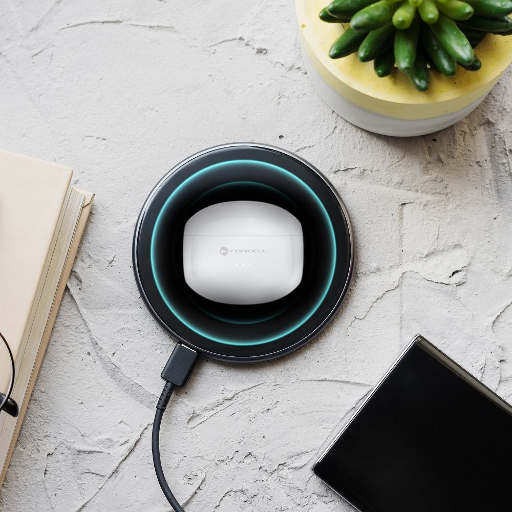 6fe8a7fa24842b7d1aa8022012cc2751 FORCELL F-AUDIO Clear Sound wireless earphones bluetooth TWS white