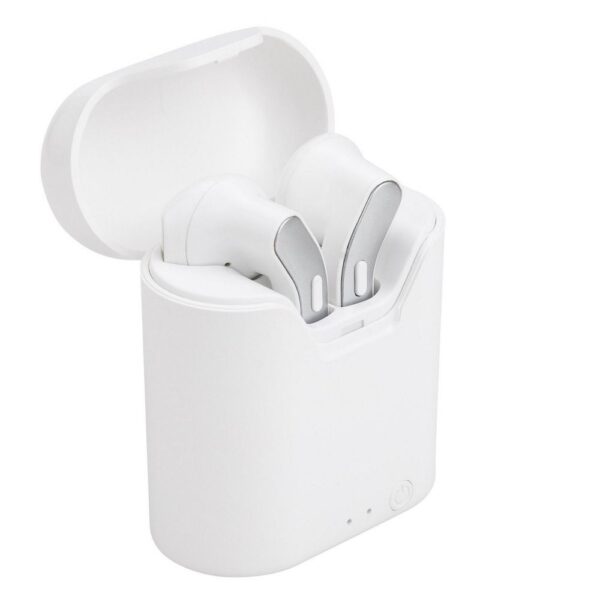 71d34a85b849f8407a19226c62332249 ART wireless earphones bluetooth TWS + docking station Micro USB AP-TW-B2 white silver
