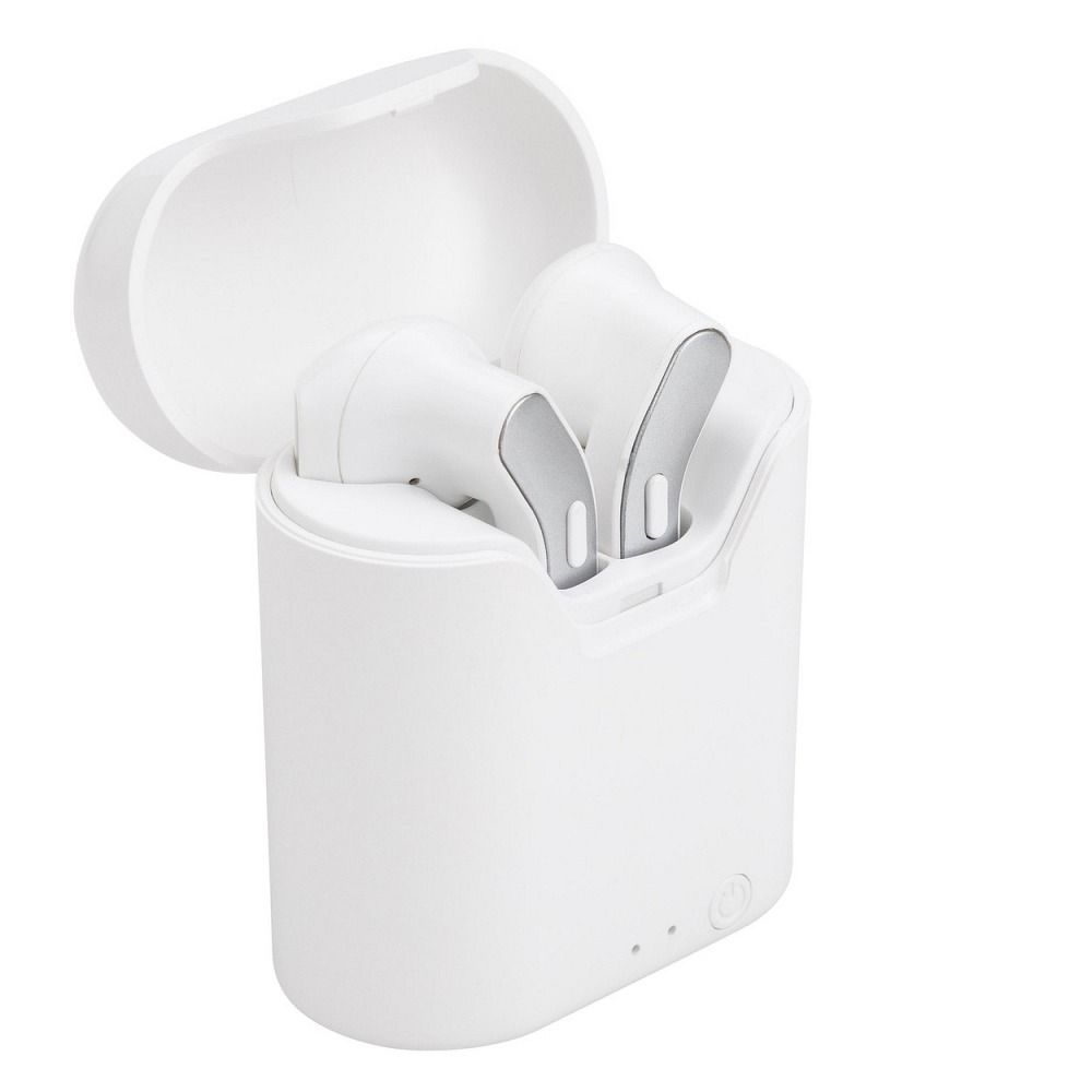 71d34a85b849f8407a19226c62332249 ART wireless earphones bluetooth TWS + docking station Micro USB AP-TW-B2 white silver
