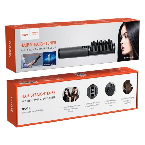 72e43d344b6f91d745e43c63e36167bf Curling iron and straightener Hoco 2in1 DAR34 gray