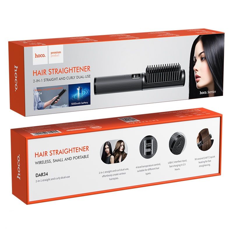 72e43d344b6f91d745e43c63e36167bf Curling iron and straightener Hoco 2in1 DAR34 gray