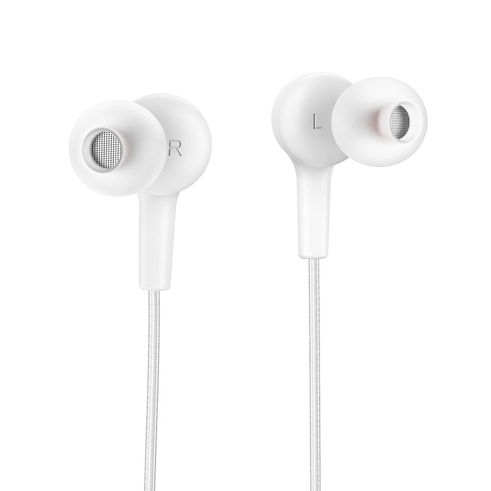 HOCO wire earphones Jack 3,5 mm with microphone M78 white