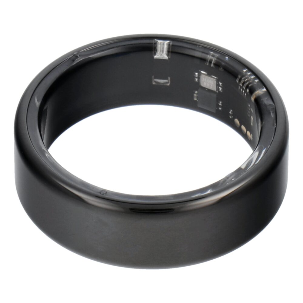 74e920ab57e86289e2884bd836732503 Smart Ring R11M- smart steel ring with charging box Size 7 (17.3mm), black