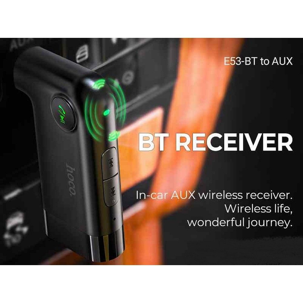 HOCO wireless car receiver AUX E53 black