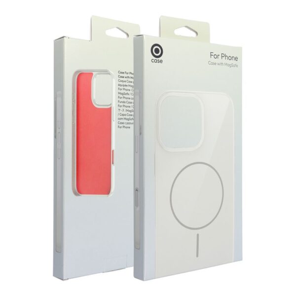 Glossy Mag Cover compatible with MagSafe for IPHONE 15 PRO white
