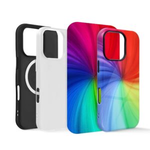 Case double layer for sublimation compatible with MagSafe for IPHONE 12 / 12 PRO