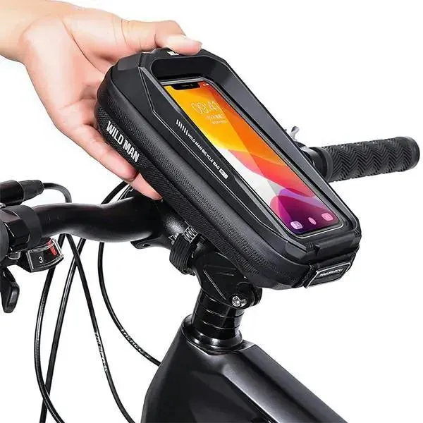 WILDMAN traveling bag for bike frame with zipper 0,6L (4 "- 7") MS33 black