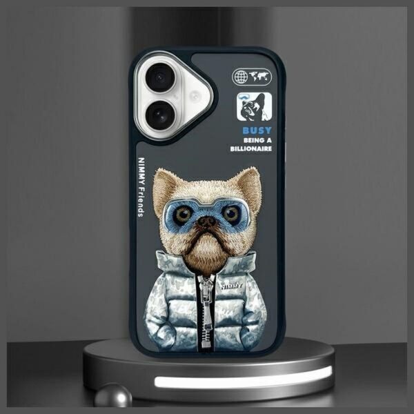 79a3d7be68f1c5167c1ea748a5ad7bd9 NIMMY case COOL&CUTE 2.0 Dog for IPHONE 16 black