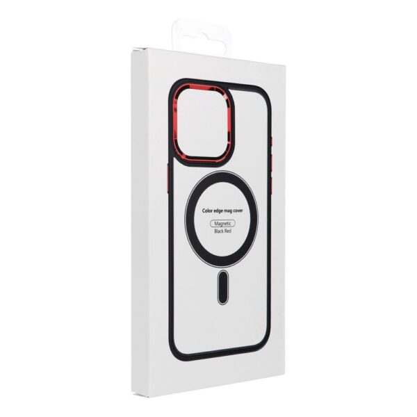 COLOR EDGE MAG COVER case compatible with MagSafe for SAMSUNG A17 black red