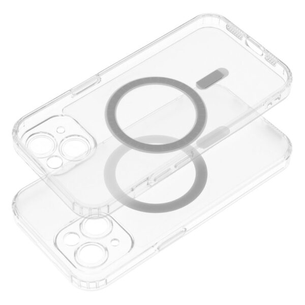 FROST MAG COVER case with camera protection compatible with MagSafe for IPHONE 17 Pro frozen transparent