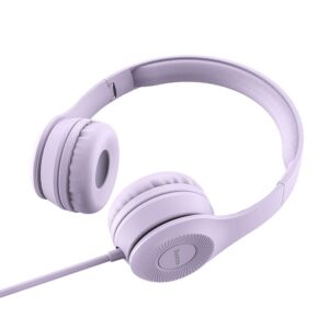 HOCO wire headphones Jack 3,5 mm with microphone W21 purple