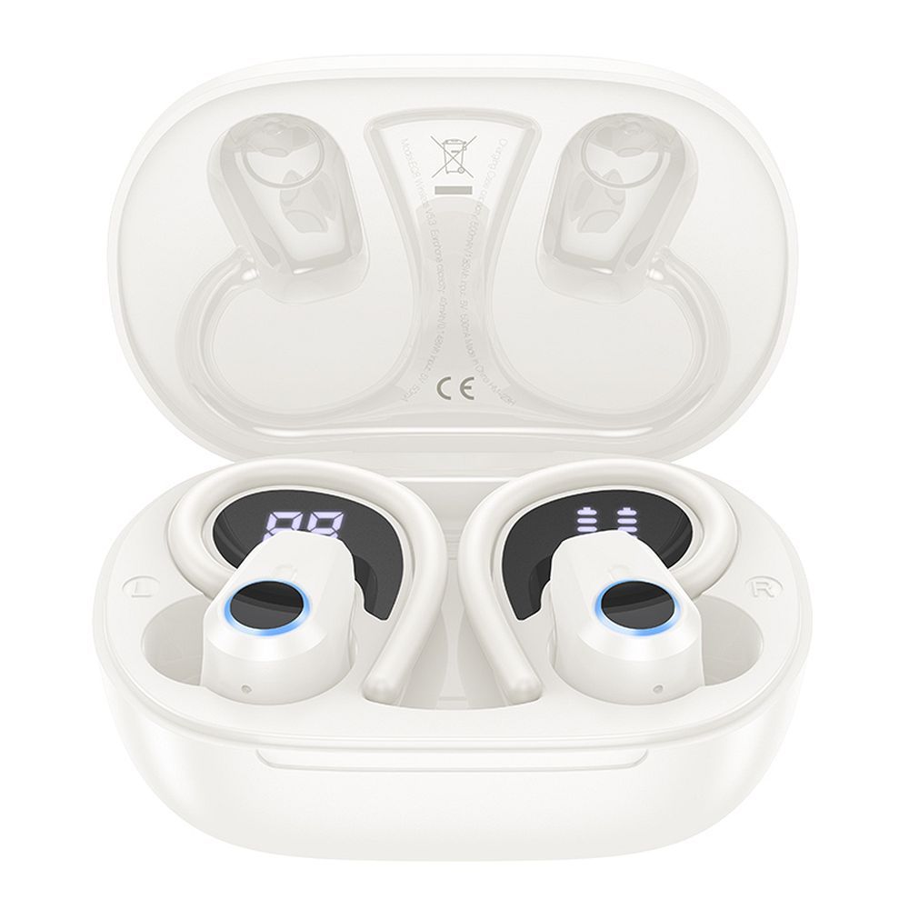 EOL HOCO wireless bluetooth earphones TWS EQ8 milky white