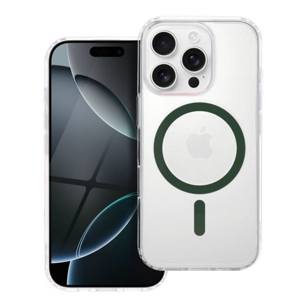 7a60ea121d3168abe97d2ec2f9508c92 Drop Glue Colorful Ring Mag Cover compatible with MagSafe for IPHONE 12 / 12 PRO dark green