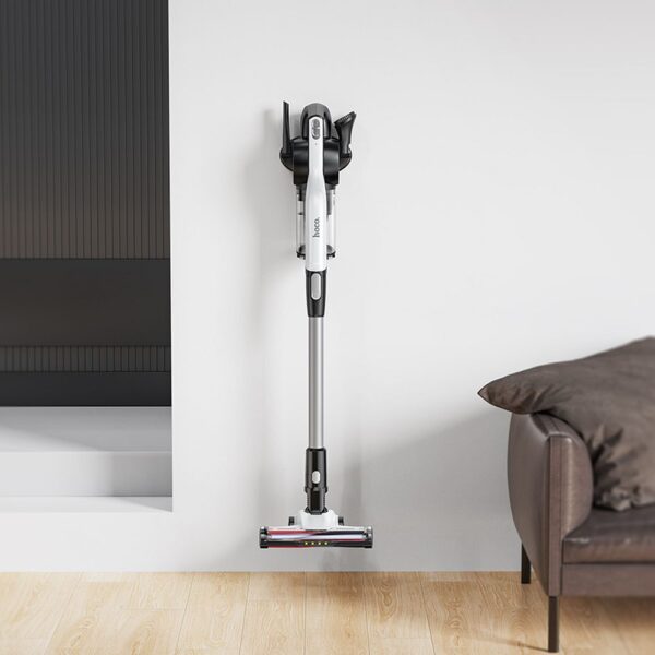 7b1a3fdc058fbd6d15975e3431c91d1c Wireless upright vacuum cleaner Hoco with brush HY11 white
