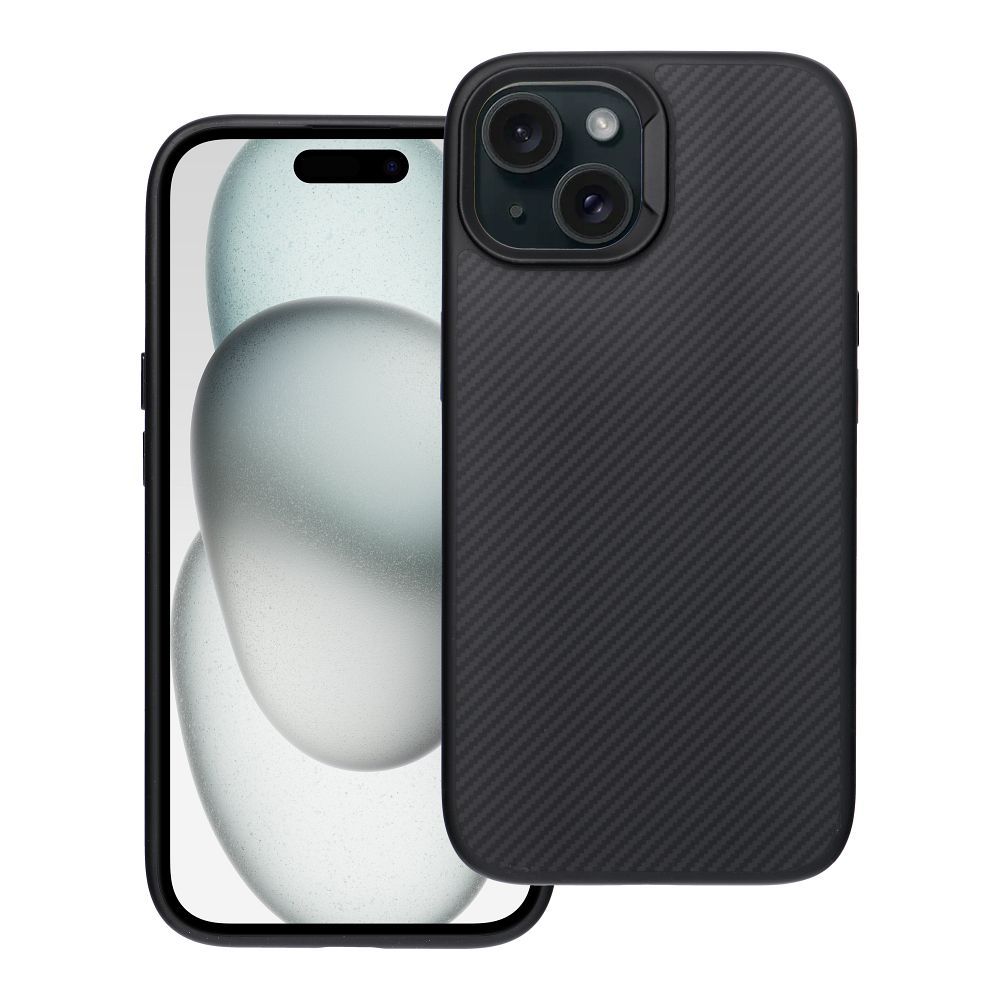 Carbon Elite Mag Cover compatible with MagSafe for IPHONE 15 black