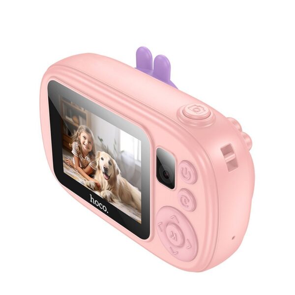 Digital kids camera with selfie function Hoco 1MP 2,0" HD Ready DV205 pink