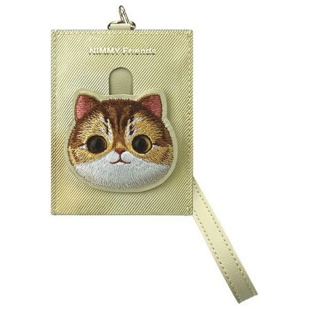 7d3587e4b6fe9b61750610e30802847a NIMMY card wallet BIG EYED PET 2.0 Cat khaki