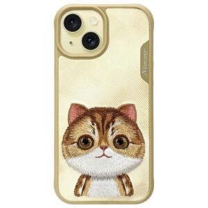 NIMMY case BIG EYED PET 2.0 Cat for IPHONE 15 khaki
