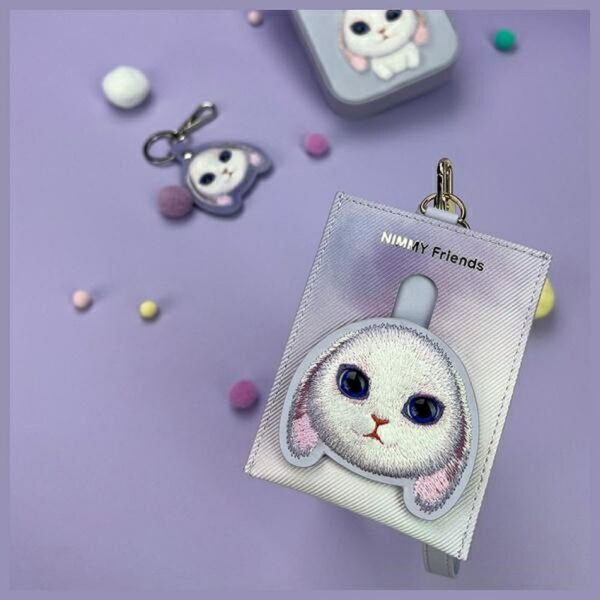 7f67a42a244e89d1da67cbcbca407d28 NIMMY card wallet BIG EYED PET 2.0 Rabbit purple