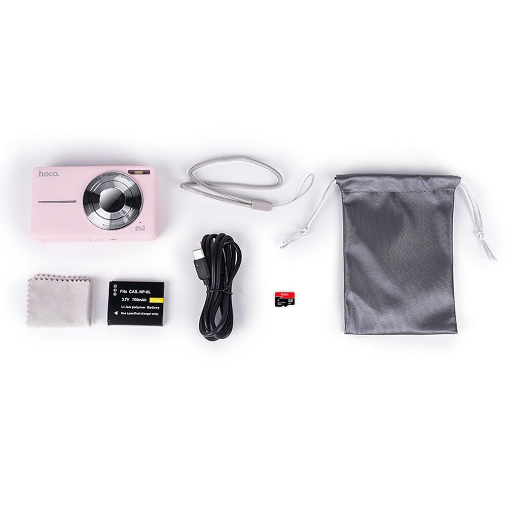Digital camera Hoco 5MP 2,8" Full HD DV202 pink
