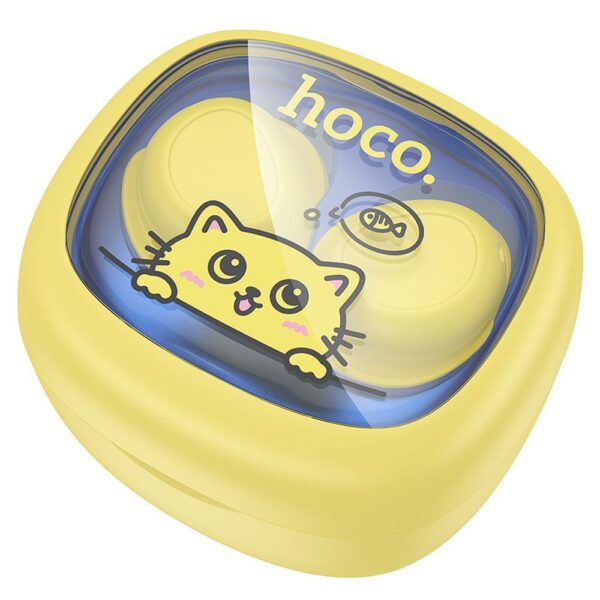 80c52cc64b6c0aa2338ed250931f846e HOCO wireless earphones bluetooth TWS for kids EW111 yellow