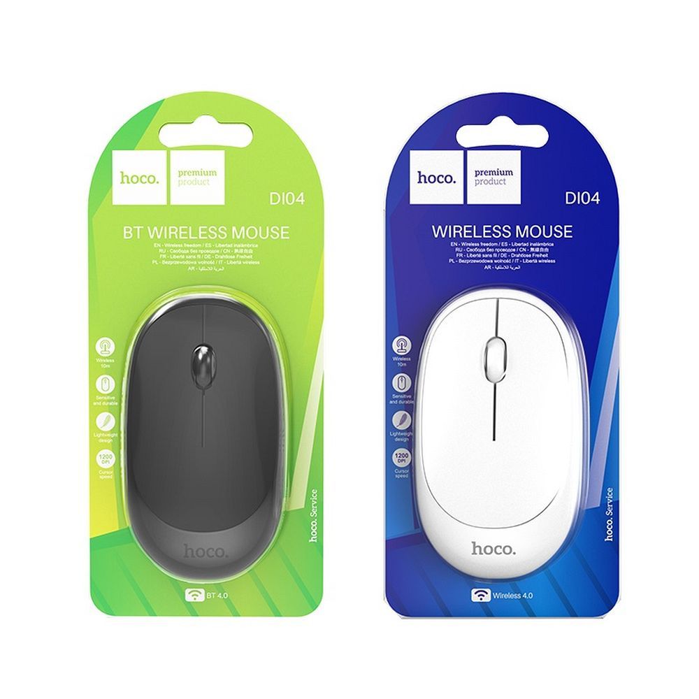 Wireless mouse Hoco 2,4G DI04 white