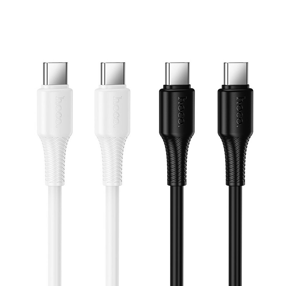 Cable USB C to USB C Hoco 3A 60W 1 m X120 white