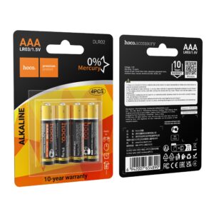 Alkaline battery R3 (AAA) Hoco DLR02 4 pcs