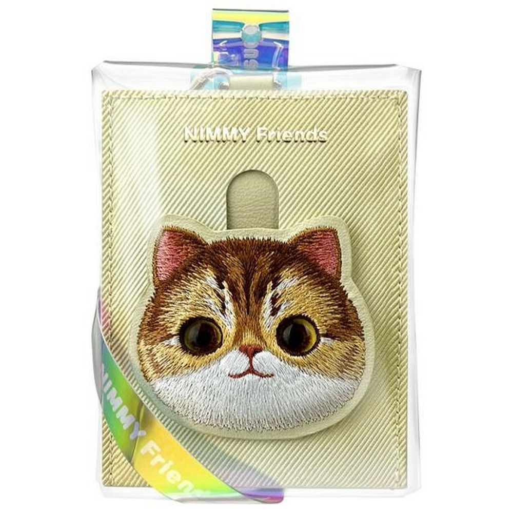 857cb7b1548496688d601109dbcde2b7 NIMMY card wallet BIG EYED PET 2.0 Cat khaki