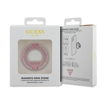 GUESS ring stand GUMRSALDGP (Rhinestones) pink
