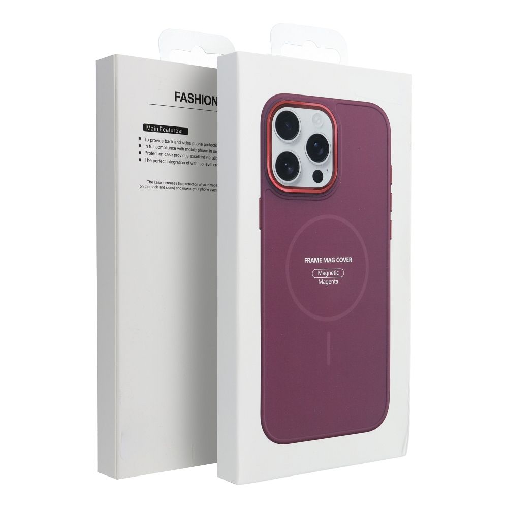 FRAME MAG COVER Case compatible with MagSafe for SAMSUNG A52 5G / A52 LTE ( 4G ) / A52s 5G magenta