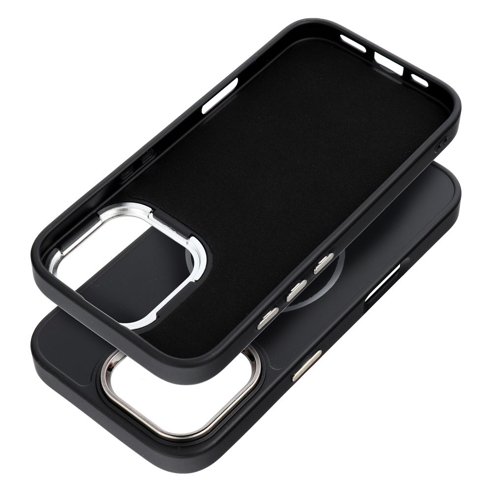 8742862873e9054e1d548c03f27c8eb4 FRAME MAG COVER Case compatible with MagSafe for IPHONE 16 PRO black