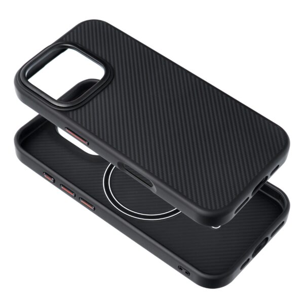 87cabbf4ea3a77caafacd7844febf7b3 Carbon Elite Mag Cover compatible with MagSafe for IPHONE 15 PRO MAX black