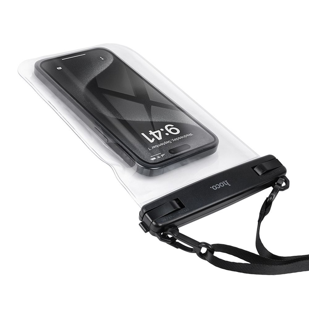 Waterproof case for mobile phone Hoco IP68 222 x 125 x 21 mm HX52 transparent