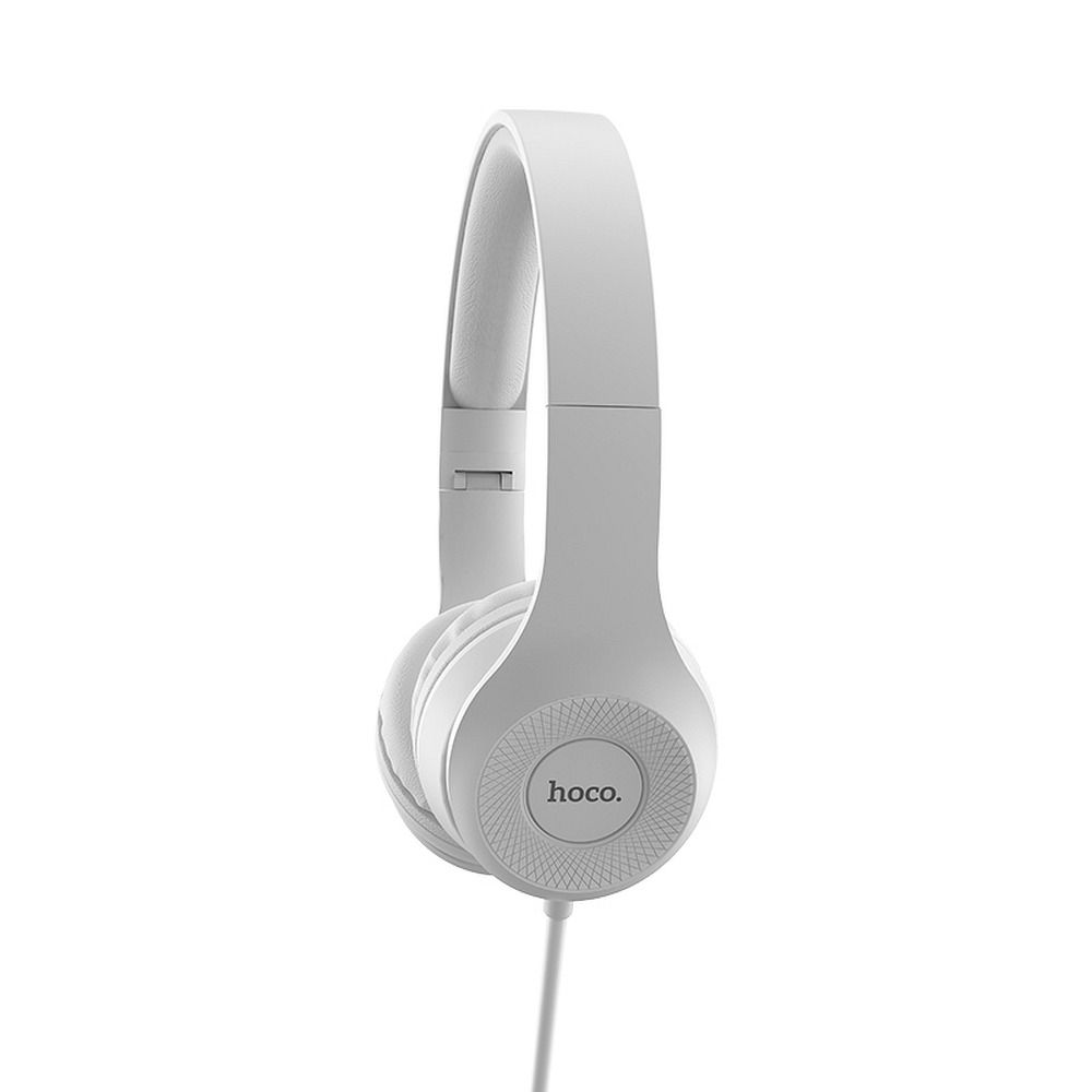 HOCO wire headphones Jack 3,5 mm with microphone W21 grey