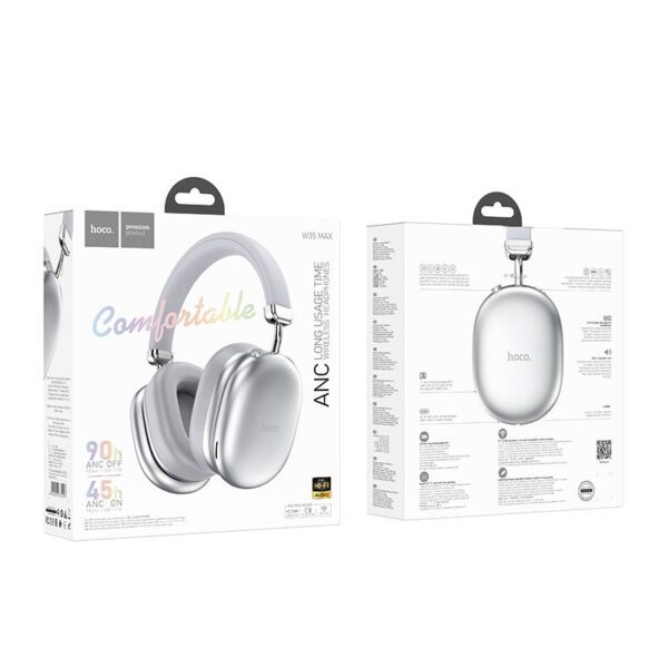 897b42771d7817b96488128f575362c3 HOCO wireless headphones bluetooth ANC W35 Max white
