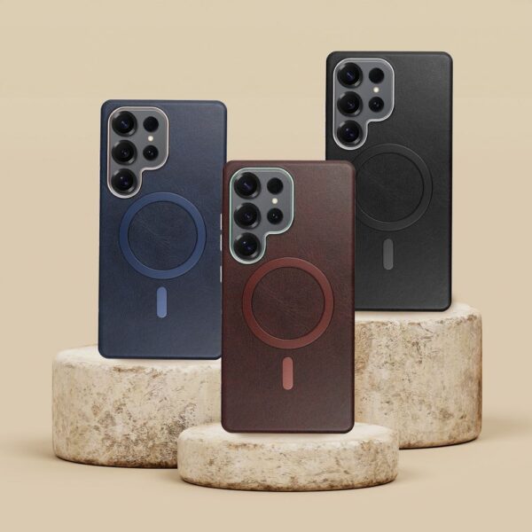 897dd2b9e6ba1e37122373b22bd7f5ca GENTLEMAN MAG COVER Case compatible with MagSafe for SAMSUNG A07 navy blue