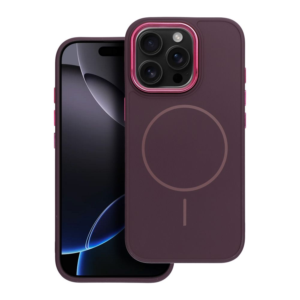 FRAME MAG COVER Case compatible with MagSafe for IPHONE 12 PRO purple