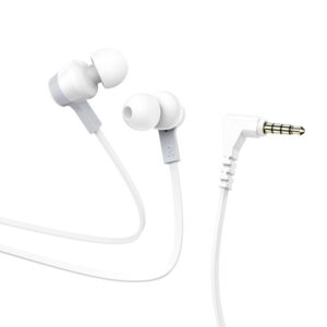 HOCO wire earphones Jack 3,5 mm with microphone M86 white