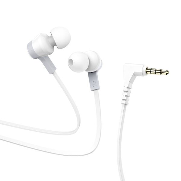 HOCO wire earphones Jack 3,5 mm with microphone M86 white