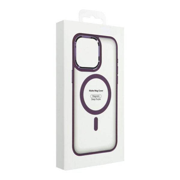 MATTE MAG COVER case compatible with MagSafe for SAMSUNG A17 purple