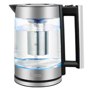 Electric kettle Hoco 1,8L HA01A boron glass / stainless steel