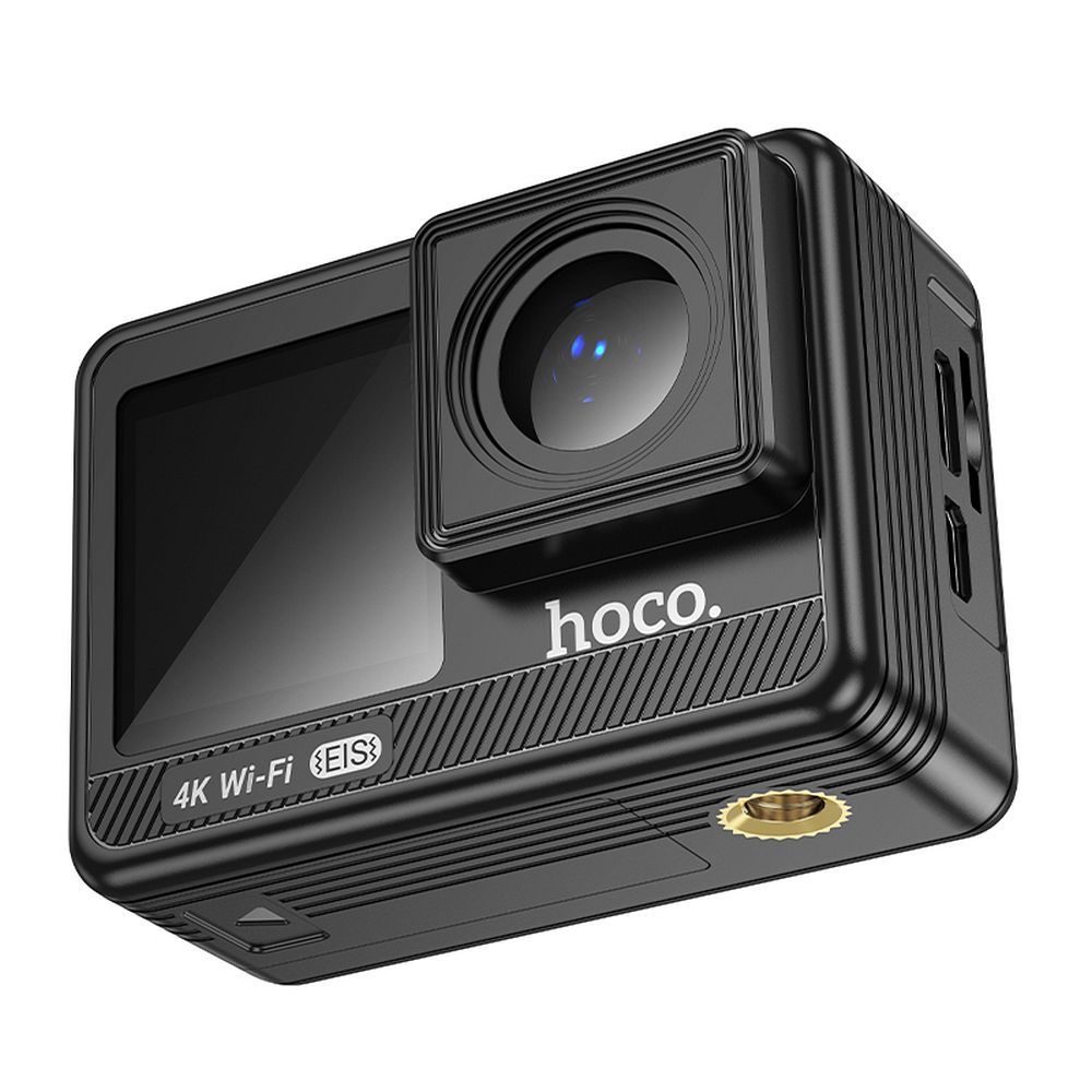 Sports camera Hoco with two screens 1,3" + 2" anti-shake IPS 4K/30fps DV102 black