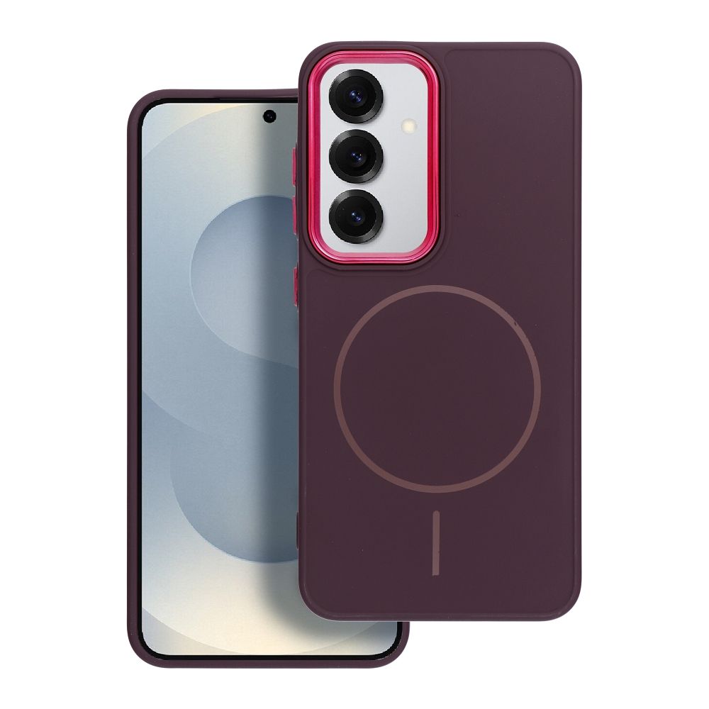 FRAME MAG COVER Case compatible with MagSafe for SAMSUNG A26 purple