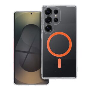 8cb681026eb7de51d45e678d0ea42a5e Drop Glue Colorful Ring Mag Cover compatible with MagSafe for SAMSUNG S25 ULTRA orange