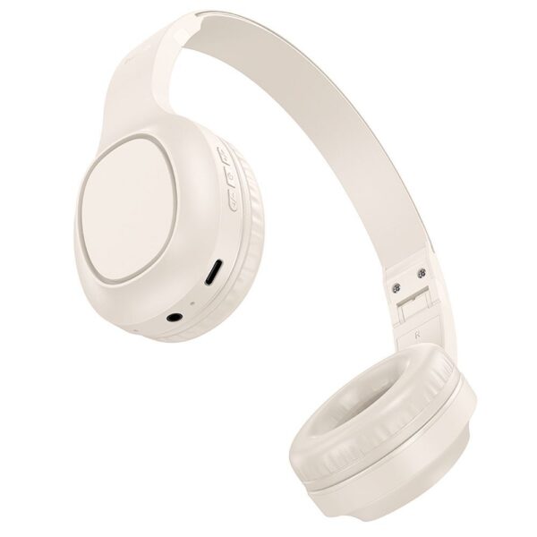 8cebdac861a2cf9e261e1161c63a0182 HOCO wireless headphones bluetooth W46 milky white