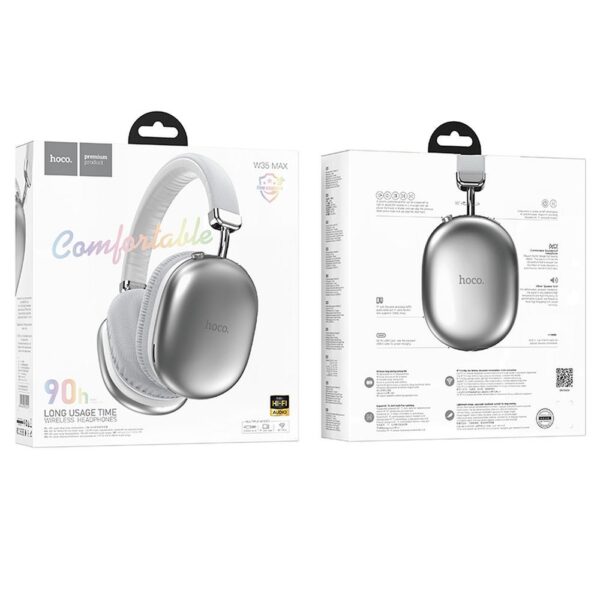 HOCO wireless bluetooth headphones W35 Max silver
